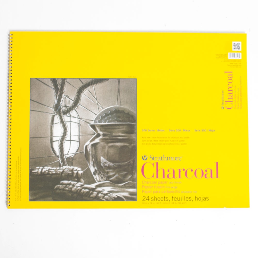 Strathmore, Grey, Sketchbooks & Pads, Art & School, 64#, Charcoal, 32 sheet, 36188